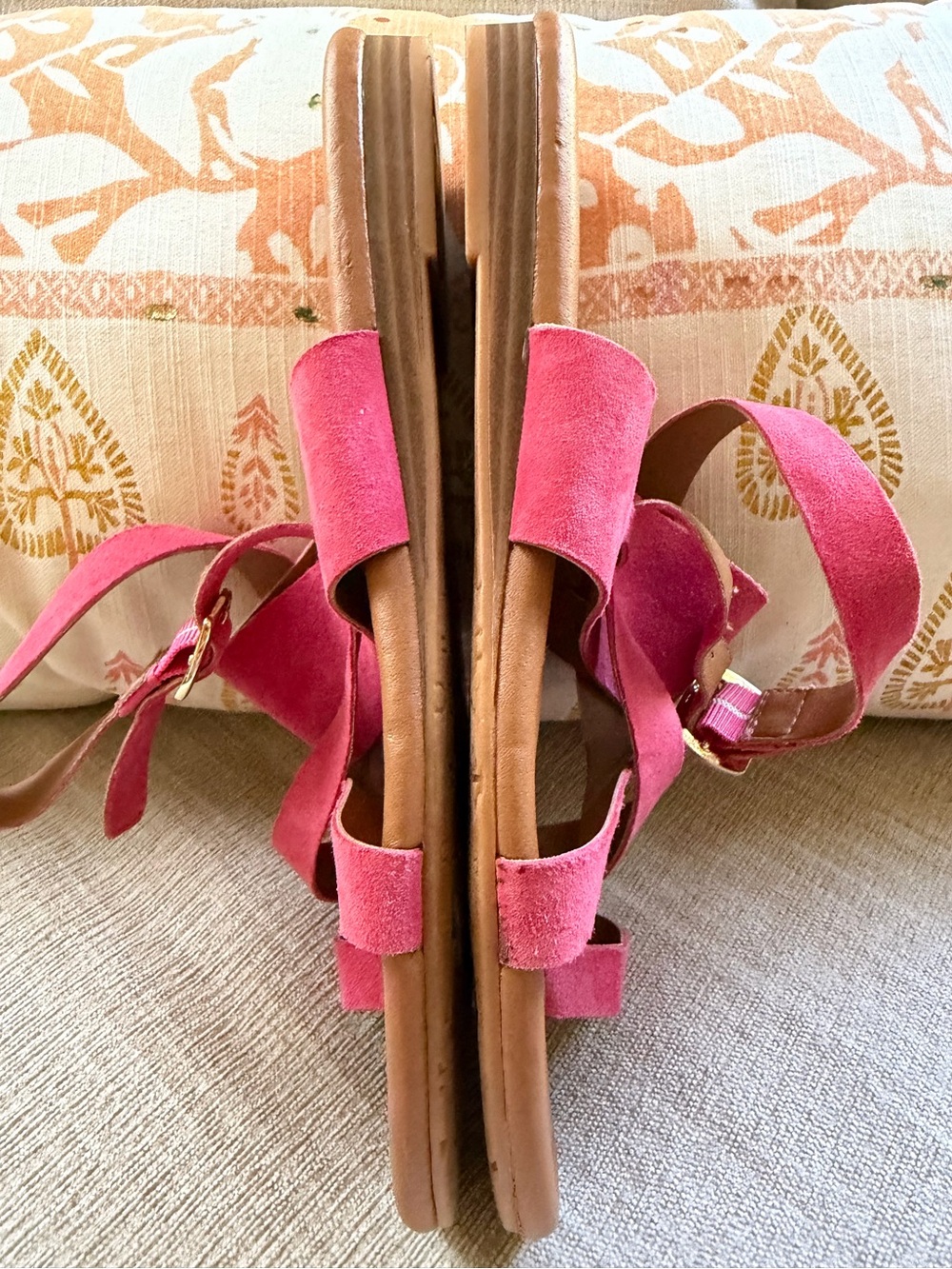 Franco Sarto Gia Hot Pink Sandals. Women's Size 9.5. - Picture 4 of 11